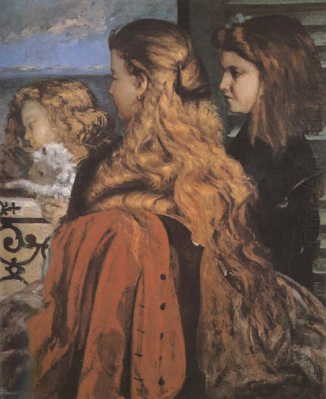 Three girl, Gustave Courbet